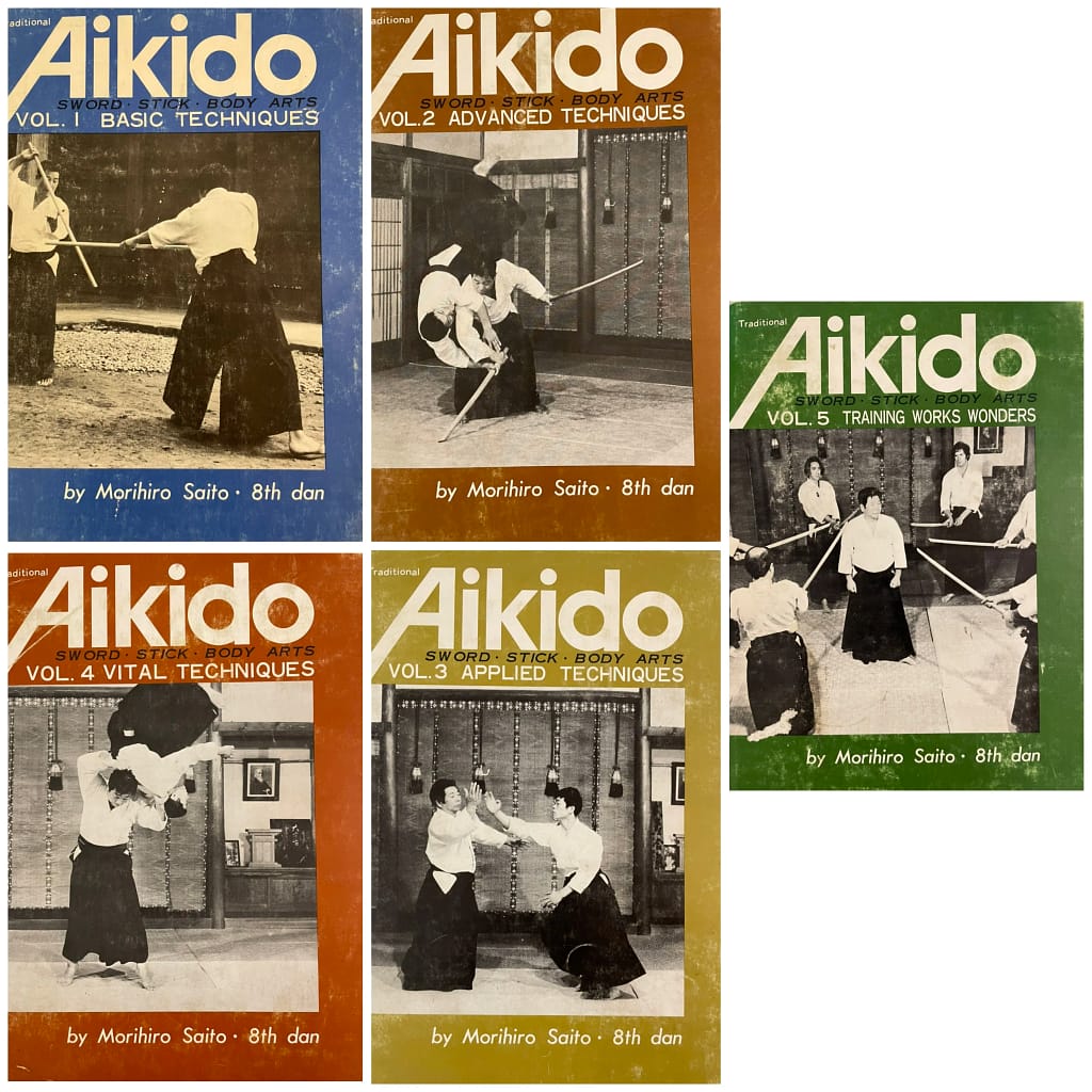 5 volumes Traditional Aikido par SAITO Morihiro - AIKIDO ESM