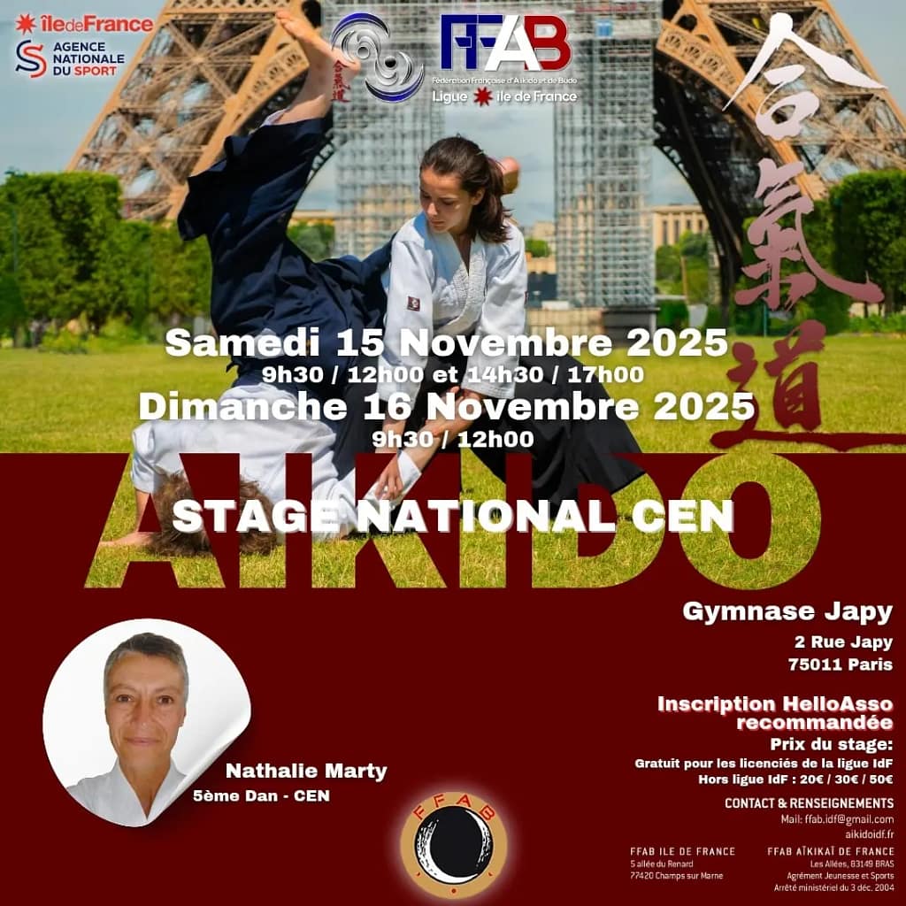 AIKIDO - Stage National CEN en ligue - FFAB IDF