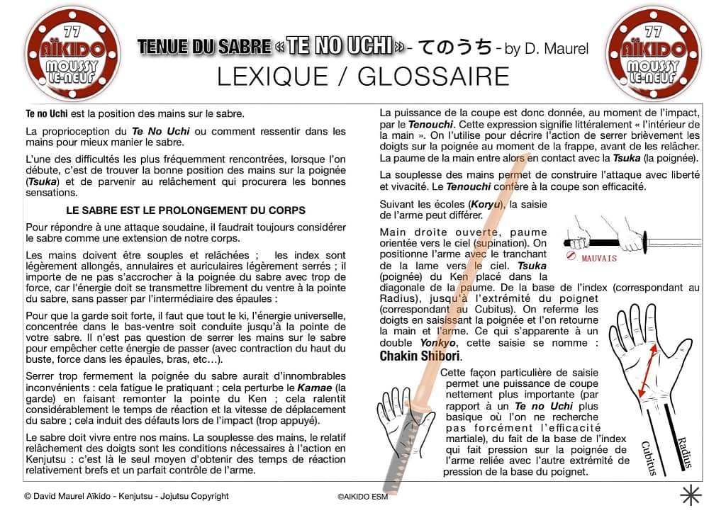 Te no Uchi - la saisie du sabre - AIKIDO ESM