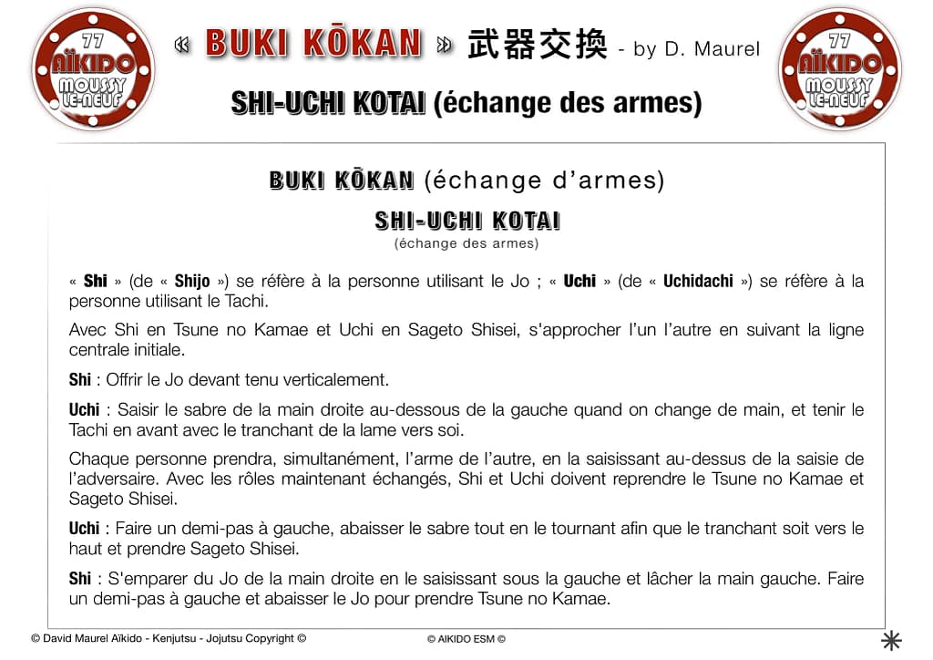 Echange d'armes - Jo - BUKI-WAZA - by David Maurel pour AIKIDO ESM