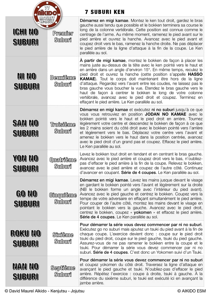 7 Suburi de Ken - Aïkido Buki-Waza - AIKIDO ESM