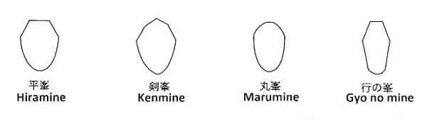 Aïkido Bokken - Mine (峰) : arête supérieure conditionnant la forme de la lame du Bokken - AIKIDO ESM